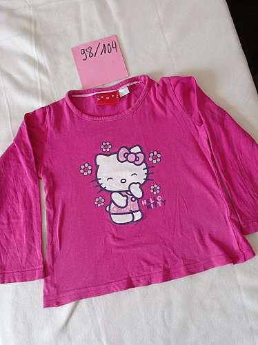 tolles Langarmshirt Gr 98 / 104 Hello Kitty