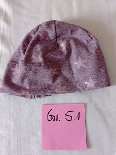 tolle Mütze rosa mit Straßsteinchen Pferdekopf Gr KU 49/50