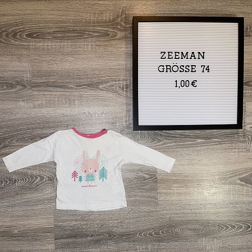 Langarm Shirt von Zeeman 🤍🩷🤍