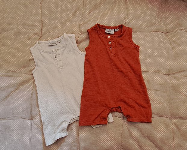 2er Set Sommerstrampler Gr. 74/80