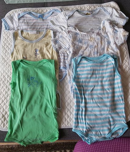 Räuberpaket kurzarm Bodys Gr.86/92