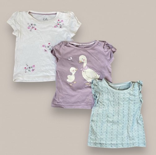 3er Set Tshirts von C&A Größe 68