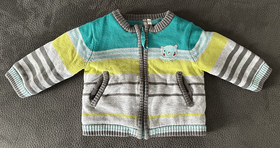 Jacke Babyjacke Fleecejacke Winterjacke Strickjacke Gr. 54
