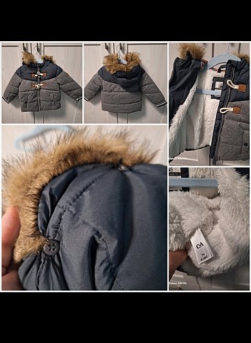 Jacke  mit abnehmbaren Kragen gr 74
