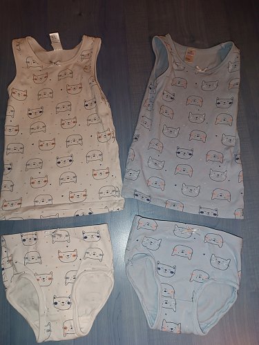 4 teiliges Mädchen Unterwäsche Set Gr 98/104