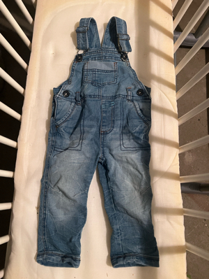 Latzhose blau