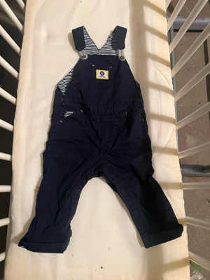 Latzhose blau