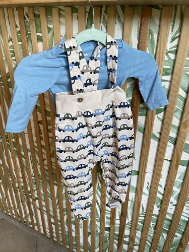 Set Latzhose + Body 62 Topomini Neu nur gewaschen