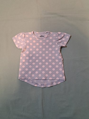 Gepunktetes T-Shirt, Gr. 74