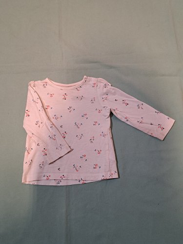 Geblümtes Langarmshirt, Gr. 74