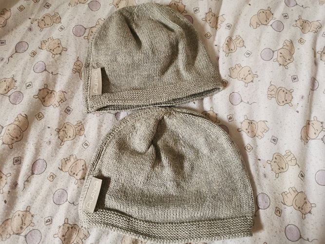 Baby Mützen grau
