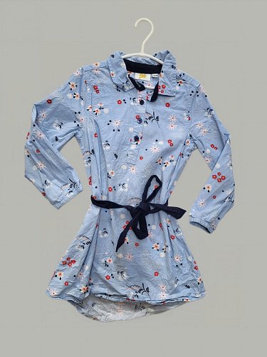 Mädchen Kinder Blusenkleid – Größe 98/104