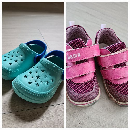 Schuhe sneaker Klettverschluss Rosa Bama türkis Ähnlich wie crocs