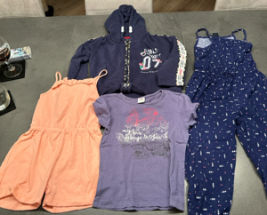 Bekleidungspaket Mädchen Gr. 104, 4-teilig, Sommer