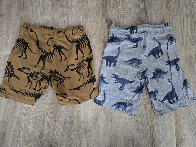 H&M Hose Shorts Dinos Skelett Gr 116