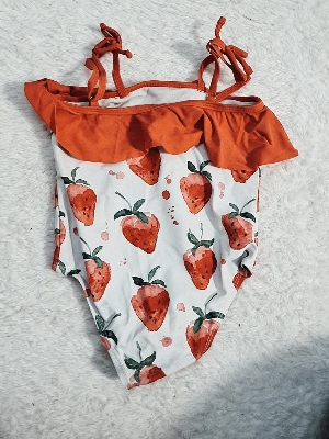 Bademode Bikini Erdbeere Sommer Badeanzug Mädchen 92