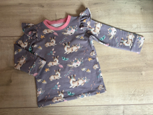 Handmade Flügelshirt Boho Reh 92 neuwertig