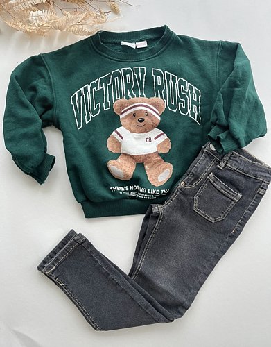 Mädchen Outfit Jeans Sweatshirt Größe 116 neu