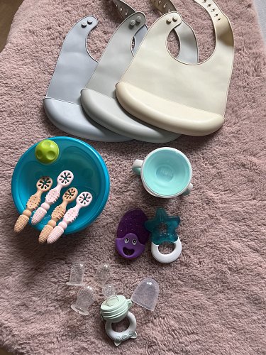 Lätzchen , Teller Beikost-Set