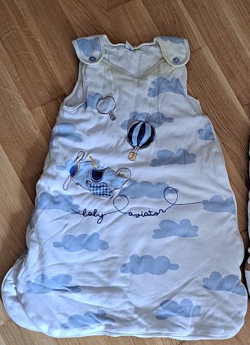 Schlafsack mit Wolken