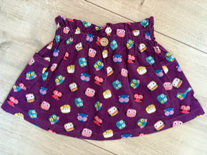 Handmade Rock Babycord Eule mit Taschen 92/98