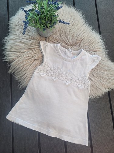 Tshirt mit Spitze / tragbar mit 62/68