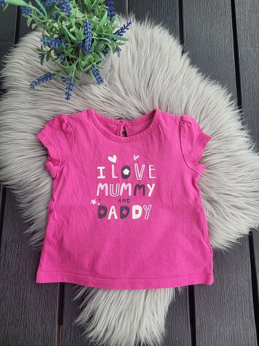 Pinkes Tshirt Gr 62 fällt kleiner aus