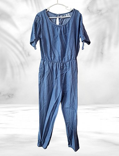 Leichter Lyocell-Jumpsuit Gr. 128 – sommerlich & verspielt ☀️