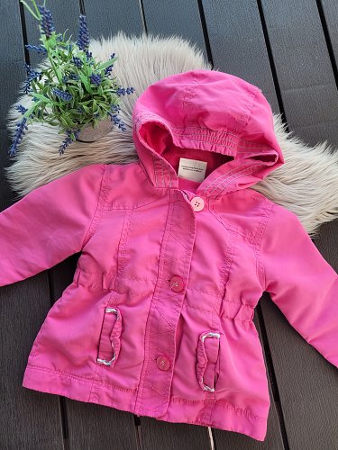 Pinke dünne Übergangsjacke Gr 80