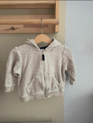 Beige Frotteejacke von Petit Bateau Größe 80