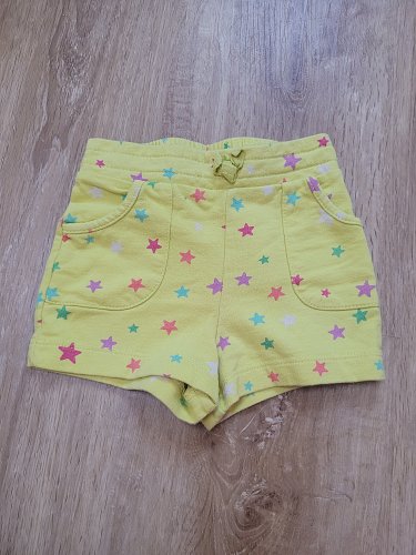 Kurze gelbe Hose Shorts für Babymädchen Gr. 80