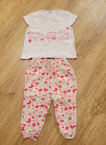 Sommeroutfit für Mädchen Geburtstag T-Shirt und dünne Hose Gr. 80