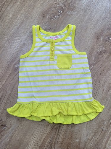 Gelbes ärmelloses Tanktop Gr. 80