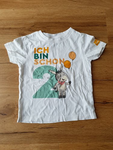 Geburtstagsshirt 2 Jahre Tshirt weiß 2. Geburtstag