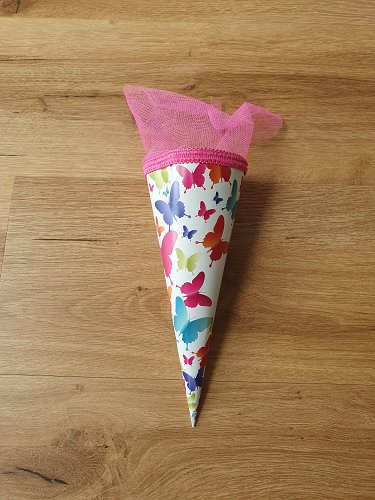 Kleine Schultüte Schmetterlingen Zuckertüte Einschulung