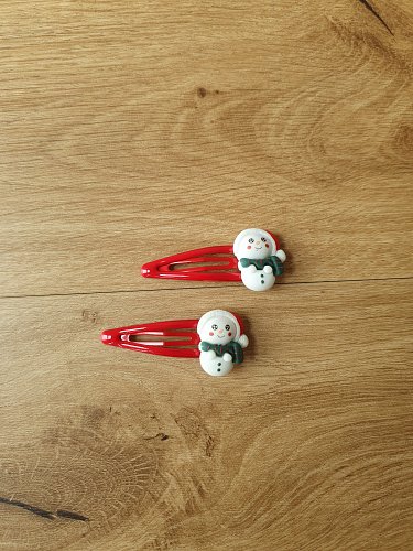 Haarspangen Schneemann 2er Set