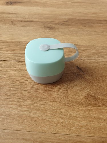 Schnullerbox grau mint