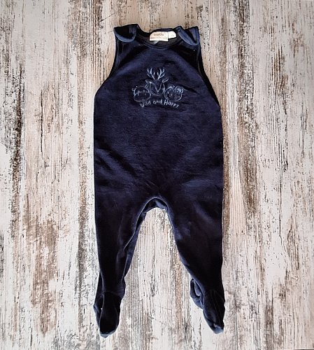 Samt Strampler von Lupilu Pure Collection (Gr. 74/80)