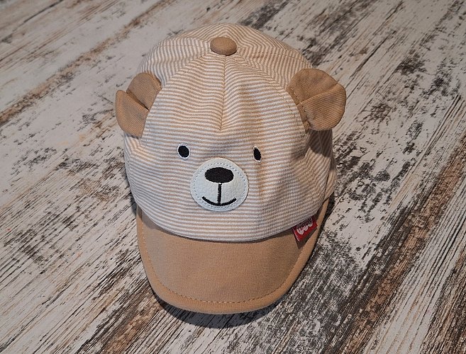 Süßes Baby Basecap mit Bären-Motiv Gr. 56-68 (0-6 Monate)