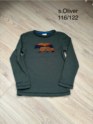 Langarmshirt Bär Größe 116/122