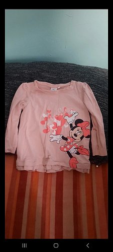 Rosa Langarmshirt