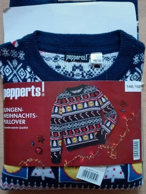 Weihnachts Pullover für Jungen u Mädels plus Versand