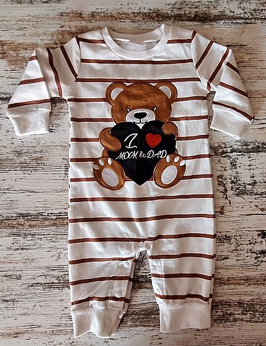 Niedlicher Teddy Strampler Gr. 62/68