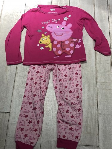 Schlafanzug 2 teilig pink Peppa Wutz