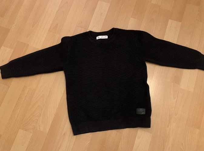 Zara Schwarzer Pullover, Größe 128