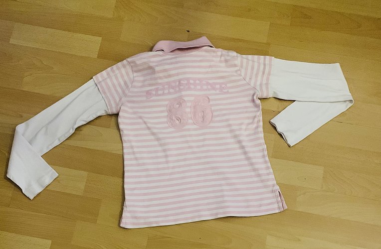 S.Oliver rosa Weiß gestreifte Pullover