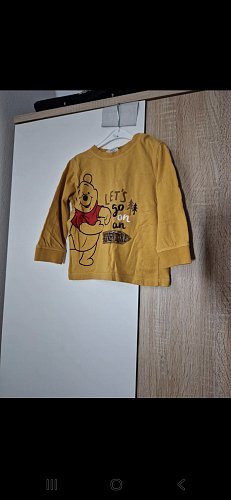 Kinder Langarmshirt gr. 92 langärmliges Shirt Disney Winnie Pooh Herbst