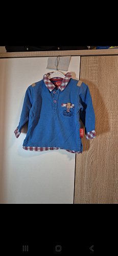 Baby blauer Langarmpulli gr 68 Sigikid Langärmliges Sweatshirt 2in1 warm