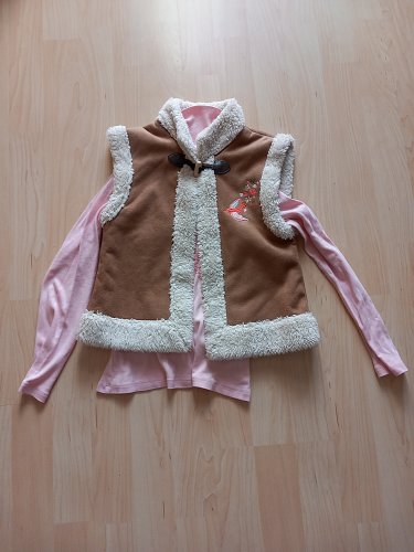 Weste/LA Shirt Set // Vertbaudet // Größe 122 // Preis 12,50