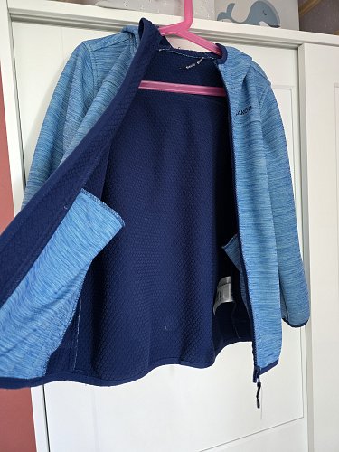 Jako-o Windbraker softshell Fleecejacke Gr 128 134 blau